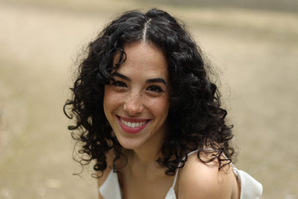Sarah Charles smiling